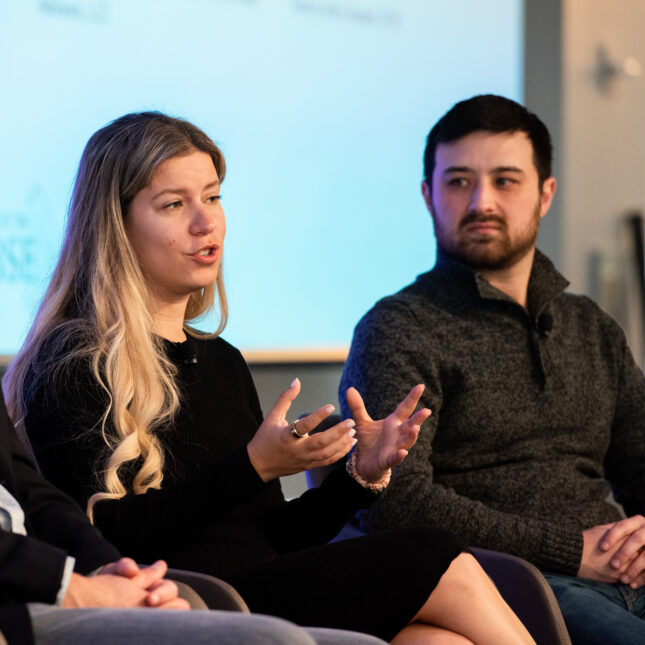 Rod Nathan, Ali Urman, and Patrick Nosker on the 2024 Breakthrough Summit East stage.